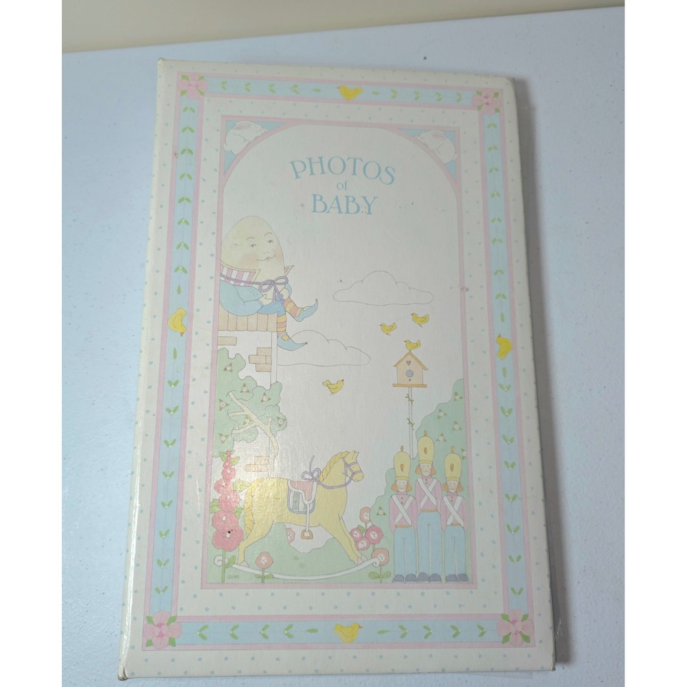 Vintage C.R. Gibson Mother Goose Baby‎ Photo Album Humpty Dumpty